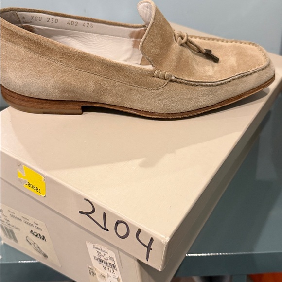 Giorgio Armani Beige Suede Loafers 9.5 USA 42.5 European 8.5 UK